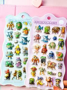 Bộ sticker dán 3D nổi hình núi và biển dành cho trẻ em. Sticker trang trí làm quà tặng. Trang trí nhà cửa, trang trí tiệc, quà sinh nhật, quà tặng các dịp lễ, sản phẩm thời trang. Tự làm (DIY). - Nhiều màu - Xem 3