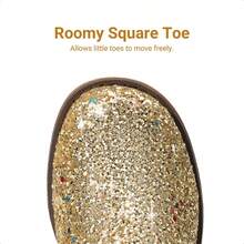Girls Gold Cowgirl Boots Glitter Western Style Toddler Cowboy Boots Child Mid Calf Rhinestone Riding Shoes Party Birthday Dress Up For Toddler/Little/Big Kid Party School Holiday Dress Up - Vàng - Xem 7