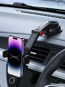 Universal High-Quality Dashboard Car Phone Holder - 360° Adjustable Rotatable Holder With Strong Suction Cup, Washable Sticky Pad, ABS Material, Driving And Navigation - Standard - View 5