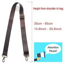 Universal Replacement Shoulder Strap For Women's Handbags - Wide 3.8cm Crossbody Bag Straps - Brown - Apure-brown1 - View 4