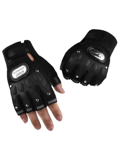 运动手套，透气面料结构，防滑，保护骨骼，男女通用设计，适用于健身、骑行