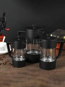 1 pieza Cafetera de émbolo francés. Apta para preparar té y café. Cafetera y tetera multiusos. Olla de émbolo francés. Separación de residuos, extractor de café concentrado. - Multicolor - Ver 3