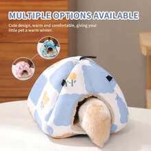 Hamster Nest, Warm Winter Bed, Small Pet Plush Hammock, Suitable For Birds, Parrots, Ferrets, Hamsters, Squirrels, Marmosets And Rabbits. - Multicolor - View 6