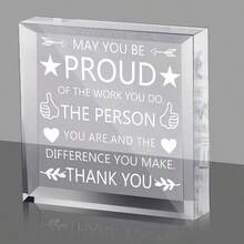 An Acrylic Appreciation Gift For Colleagues And Employees - Express Your Gratitude With A Unique Gift - 1PC - View 1