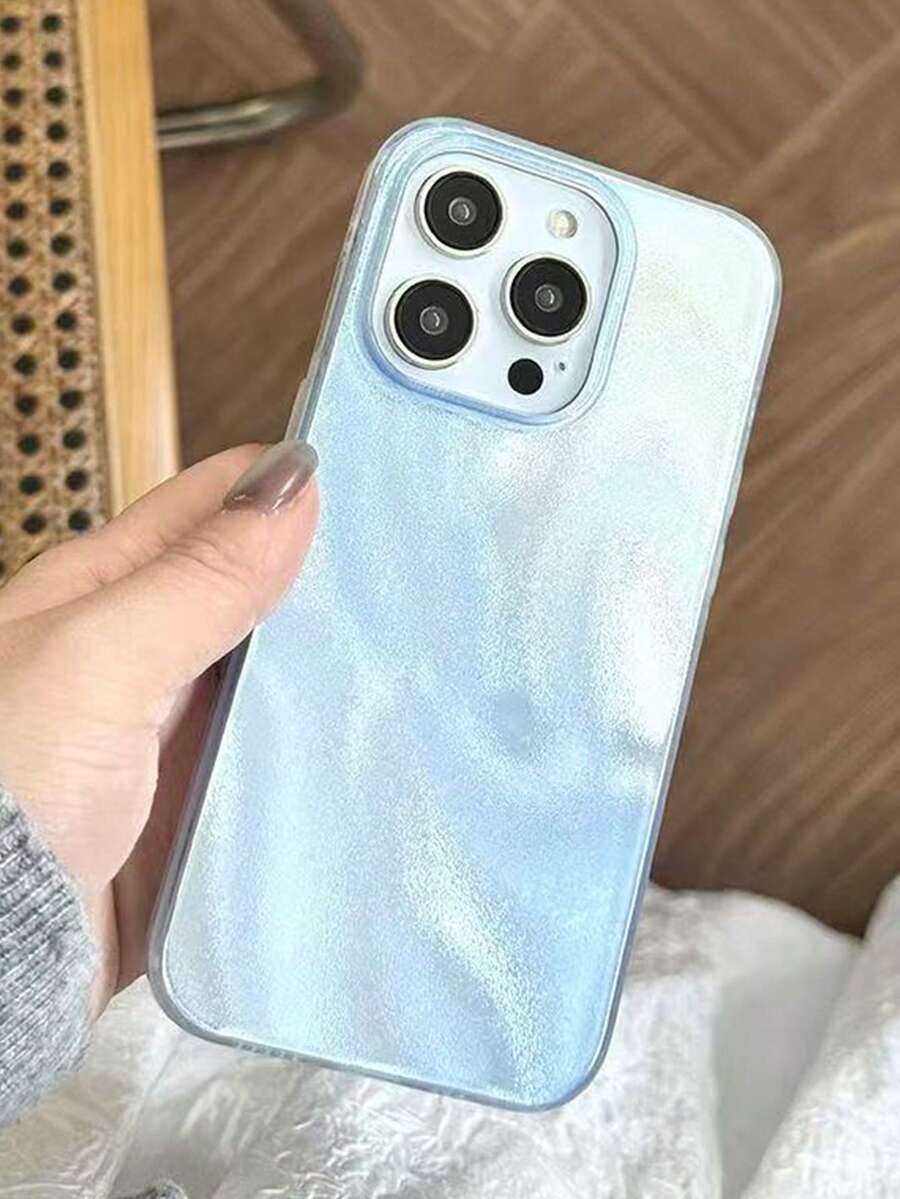 适用于 17 Pro Max、17 Pro、17 Air、16、15、14 Plus、13、12 Pro Max、11 的可爱 3D 渐变闪粉手机壳，奢华闪亮保护软壳 - 淺藍色 - 查看 1