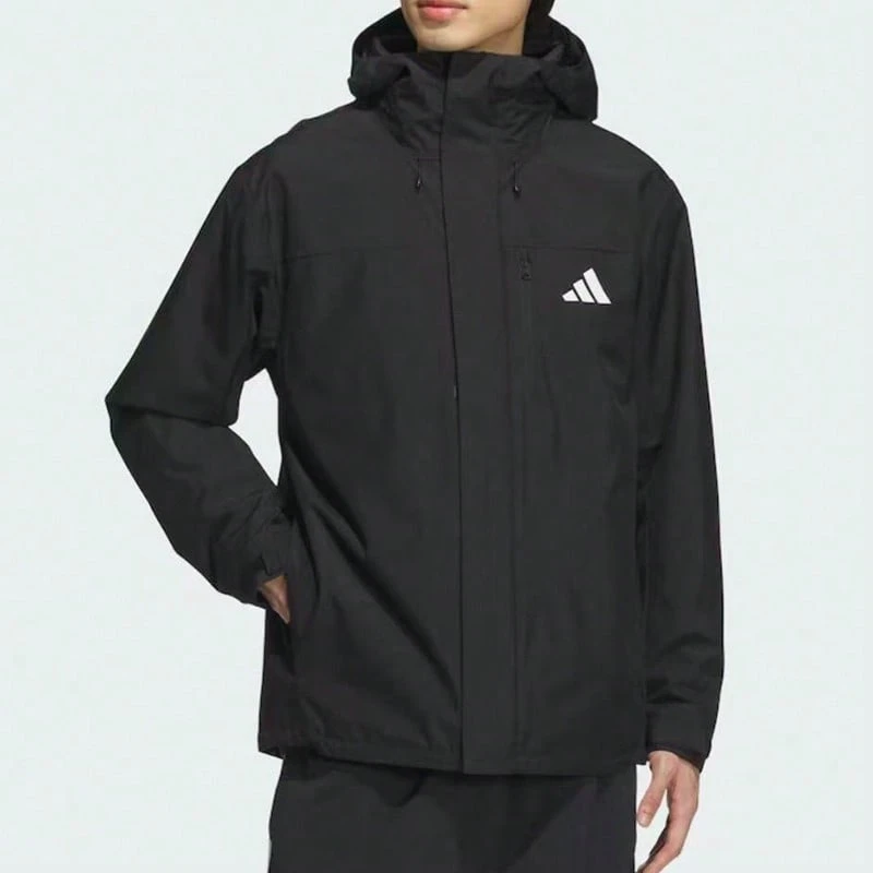 Adidas New 3-In-1 Unisex Outdoor Jacket - Black/Dark Grey - View 1