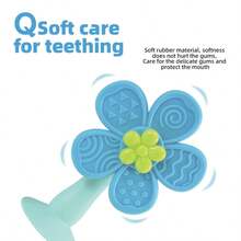 Đồ chơi gặm nướt hình hoa có giác hút cho bé, dễ cầm nắm và vệ sinh, đồ chơi silicon có giác hút gắn ghế, bàn cho bé, đồ chơi đa năng giúp phát triển giác quan, món quà hoàn hảo cho trẻ sơ sinh. - Nhiều màu - Xem 7