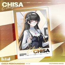 1PC Wuthering Waves Anime Kuchiba Chisa Character Merch Set, Includes Round Badge, Acrylic Keychain & Collectible Card, Transparent Backpack Pendant, Desktop Decor, Collectible Art Gift For Anime Lovers - Multicolor - View 5