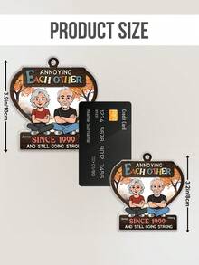 Mặt dây chuyền hình xe hơi hoạt hình bằng acrylic dành cho cặp đôi, món quà độc đáo và thú vị với thông điệp ấm áp. - Như được hiển thị - Xem 12