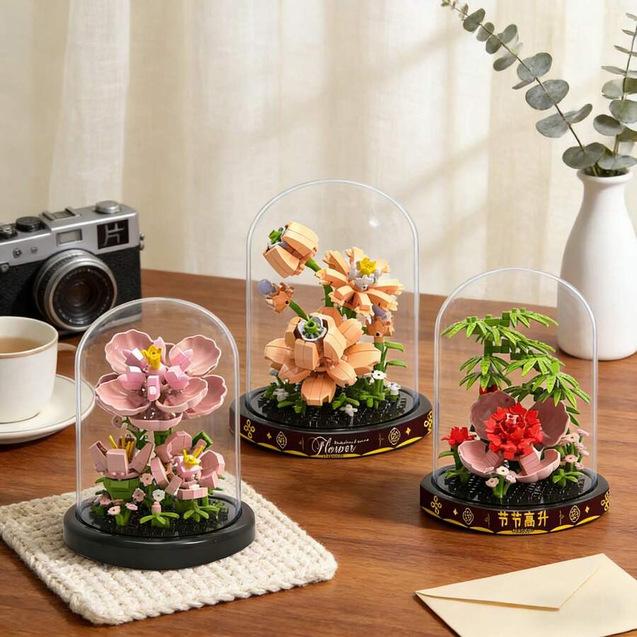 Step Into A Miniature Spring World With 10 Delicate Garden Ornaments: From Blooming Roses To Airy Dandelions. This Eternal Flower Collection Captures The Essence Of Nature In Vivid, Dust-Proof Micro Designs. Each Piece Is A Handcrafted Desktop Art Ornament-No Watering, No Fading, Just Lasting Charm. - Multicolor - View 1