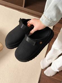 Lightweight Versatile New Autumn Thick Sole Slip-On Loafers - Black - View 3