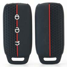 High Quality Silicone Remote Key Cover For Geely Galaxy L7 2023, L6, MAX 1.5T, Plus, AIR, PRO | Premium Protective Key Cap Fob Holder | Anti-Scratch Shockproof Wear-Resistant Dustproof | Soft Flexible Material - black - View 2