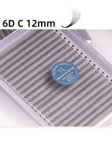 每盒800片，20排，超大容量托盘，蓬松3D/4D/5D/6D/8D/10D/2D俄式浓密预制睫毛簇，超快速嫁接，纤细纤长根部，进口韩国PBT纤维，超黑超柔软，C/D卷度，8-15mm预制睫毛簇，专业级 - C - 查看 79