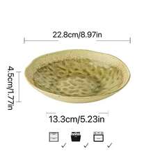 1pc Ceramic Irregular Shaped Salad/Dinner Plate, 9 Inches - Mustard Yellow - View 10