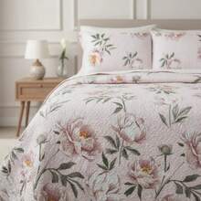 Double-Sided Ultrasonic Boutis Quilt Set (3 Pieces) With Pillowcase - Cancun - View 10
