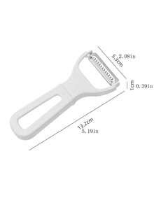 1pc Home Use Stainless Steel Melon Planer Fruit Peeling & Slicing Knife, Vegetable Peelers - White - View 8