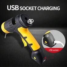 LYUWO Electric Tool, Mini Hot Melt Glue Gun, Equipped With 10 Glue Sticks, USB Interface Hot Melt Glue Gun. Suitable For Handicrafts, School DIY Art, And Home Maintenance. Large Battery Capacity, Ten Second Heating, Lightweight , 25 Year New Model. - Orange - View 3