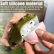 Handmade Uy Frogs Wireless Earphone Protector Case Cover for AirPods full range Weird Toad Earbuds Cases Compatible Design Covers Creative Animals Soft Anti-Scratch STYLE-R for airpods 4-013 - ESTILISTA - Ver 5