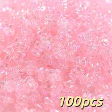 100pcs 4X7mm Acrylic Shiny Flower Beads AB Color Spacer Beads For Jewelry Making Bracelets, Necklaces DIY Keychain Pendants Accessories - Flower - View 14