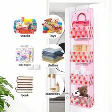 Multilayer PVC Hanging Storage Organizer Bag – Foldable And Space-Saving Storage For Toys, Bags, And Household Items, Ideal For Bedroom & Living Room - 蝴蝶結 - 查看 7