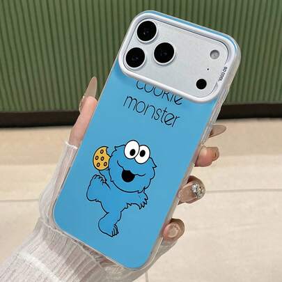 Cookie Monster Fun Design Phone Case Compatible With  17,  16 Pro Max,  15 Pro Max,  13, And  12. Made Of TPU Material, It Provides Shockproof And Drop Protection, Features A Playful And Vibrant Appearance, Perfect For Gifting To Family, Friends, Loved Ones, And For Special Occasions.