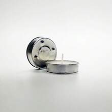 50pcs Odorless Long-Lasting Tea Light Candles, White No-Drip No-Smoke Mini Candles, Size: 3.5cm/1.37in. For Grilling, Home, Swimming Pool, Bar, Birthday Party, Wedding Decor And Emergency - White - View 6