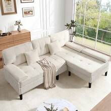 Sofas & Couches - Light Beige + Foam + 3 Seat + Foam - View 2
