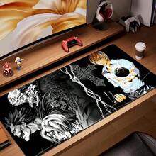 XL 700X300 Anime Mousepad HD Printing Computer Gamers Locking Lock Edge Mouse Pad XXL 900x400mm Keyboard PC Desk Pad - BLACK-8 - View 9