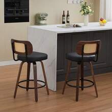 Barstools - Black + PU Leather + Foam-1 - View 10