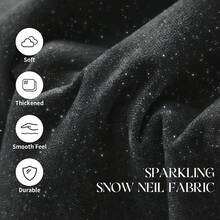 Bean Bag Chairs For Adults Large Beanbag Chair With Plush Faux Fur Cover Big Bean Bag Chair For Living Room Bedroom Dorm Office - Black - View 3