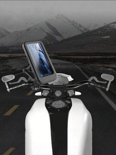 Shockproof Cell Phone Handlebar Mounts Bicycle Motorcycle Phone Holder, Phone Holder, Suction Cup Phone Case, Bicycle Accessories, Car Phone Holder, Fashionable Design, Extendable, Navigation Bracket, Travel Bracket, 360 Degree Rotation, Foldable Portable Phone Holder, Suitable For All Phones, Clip-On Phone Holder, Car Phone Holder, Live Streaming, Essential For Airplane Travel, Travel Accessories, Vacation, Summer Holiday, Back To School Season, Travel, Valentine's Day Gift