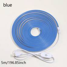 1/2/3/4/5/8/10米柔性RGB LED霓虹灯带,带遥控器,可调光,USB供电,适用于万圣节、派对装饰、厨房氛围、电视背光、直播化妆镜、浴室镜照明等。 - 白色 - 查看 23