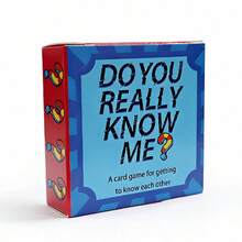 Do You Really Know Me? A Card Game For Mutual Understanding, Suitable For Couples, Families, And Friends Aged 14 And Above - Blue - View 9