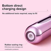 Portable Mini Perfume Atomizer Bottle, Refillable Spray, Scent Pump Case, Travel (5ml, 4 Pack)(Red, Rose Red, Purple, Gre1en) - Đỏ - Xem 4