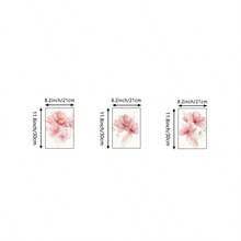 3 piezas Impresiones de lienzo con flores elegantes doradas, rosas y grises | Arte de pared botánico moderno para dormitorio, sala de estar u oficina, póster de plantas abstractas, regalo para ella, sin marco - Multicolor - Ver 10