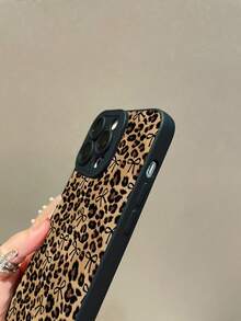 1个时尚蝴蝶结豹纹图案黑色哑光质感TPU保护手机壳，适合作为送给男朋友/女朋友的礼物，兼容苹果、OPPO、vivo和其他安卓手机 - 彩色 - 查看 6