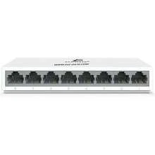 Fast Ethernet Network Switch 8 Ports 100 Mbps - White 2 - View 1