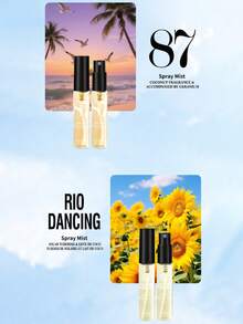 Bộ 10 chai/hộp 5ml Xịt thơm phòng hương Brazil, phiên bản giới hạn, dạng xịt đa tầng tiện dụng, hương thơm lâu dài, tỏa ra hương vani, dừa, hoa, cam quýt, gỗ và biển thanh lịch của Brazil, một loại xịt thơm phòng dễ chịu. - Nhiều mùi hương khác nhau - Xem 11