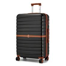 Cabin Size Suitcase 20/24/28 Inch Carry On & Check In Spinner ABS+PC Suitcase With Lock & Wheels, Small Medium Large For Travel Holiday Family Women Men Students University, 3 Piece Luggage Set Option - 黑色 - 查看 13