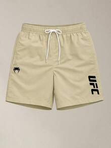 Kit Of 3 Men's Gym Shorts For Running And Training With Pockets - Tactel Fabric + Watch - ĐEN/BEIGE/XANH LÁ CÂY - Xem 3