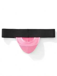 1pc JOCKMAIL Fashionable Sexy Men's Thong Underwear - Pink - View 10