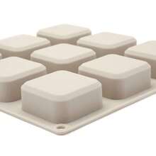 9 Cavities Square Soap Mold DIY Handmade Silicone Mold For Soap Making Candle Cake Baking Lotion Bar Molds - A - View 6