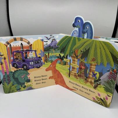 Compact Learning Materials, Perfect For Learning English. Interactive Comics Engage Readers, With Vibrant Dinosaur Illustrations And Foldable Pages For Endless Reading Enjoyment. Ideal As A Christmas Gift.