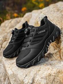 Zapatillas casuales para hombres 2025, transpirables, que absorben la humedad, antideslizantes, ligeras y versátiles para el transporte - Negro - Ver 8
