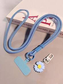 1条INS风雏菊挂绳，粉彩色长款带扣，适用于学生证、公交卡、工作证，时尚防丢，兼容安卓及大多数智能手机，是送给母亲、家人、朋友、孩子、生日、节日等场合的理想礼物。 - 彩色 - 查看 10