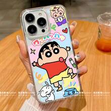 Magnetic Case Crayon Shin-Chan MagSafe Shin-Chan Hard Shell Couple Phone Case Compatible With IPhone 17 16 15 14 13 12 Pro - 無色 - 查看 2