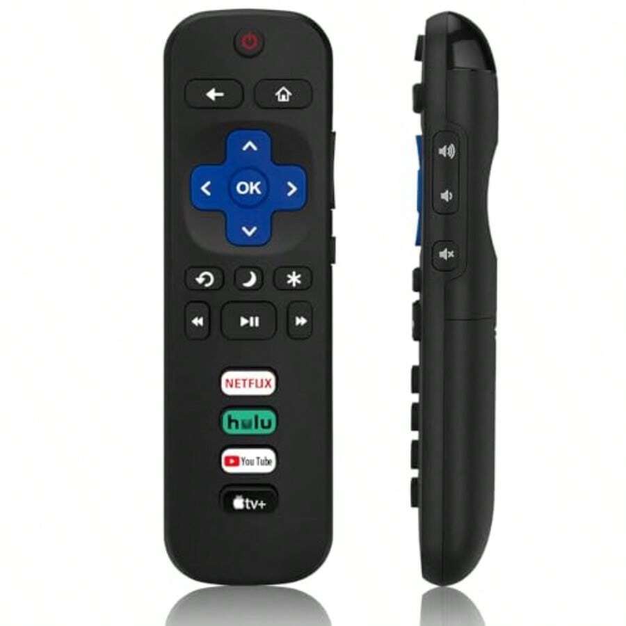 Universal Remote Control For Roku TV Replacement For  Hisense Sharp  Onn Element Insignia Etc R0KU TVs Not For RokuStick And RokuBox - 黑色的 - 查看 1