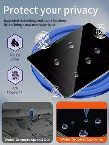 2pcs Anti-Spy Screen Protector Film, Compatible With 9th Gen (10.2-Inch)/ 10th Gen (10.9-Inch) 2022/ Air (11-Inch) 2024/ Air (13-Inch) 2024/ Pro (11-Inch) 2024/ Pro (13-Inch) 2024/ Air 13 2025(M3)/ Air 11 2025(M3)/ 2025( A16), Scratch-Resistant, Compatible With Samsung Tablets - Black - View 2