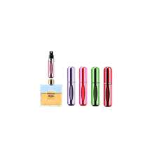 Portable Mini Perfume Atomizer Bottle, Refillable Spray, Scent Pump Case, Travel (5ml, 4 Pack)(Red, Rose Red, Purple, Gre1en) - Đỏ - Xem 1