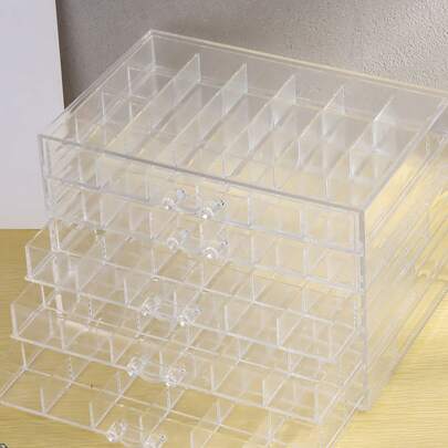 5层120格透明大容量美甲饰品收纳盒